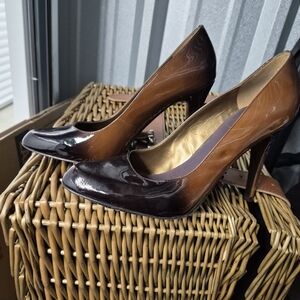 Elegant Brown and Black Women's Heels